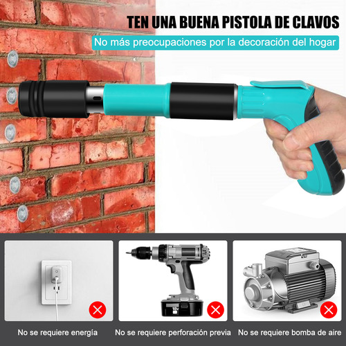 Pistolas De Clavos De Pared De Clavos C/40 Clavos Portátil