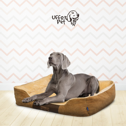 Cama De Lujo Para Perros Gatos Talla X/l (100x70cm) Bordo