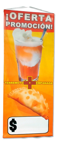 Pendon Publicitario Terremoto + Empanada 40x100 Cms