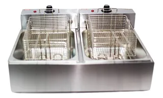Fritadeira Top Em Vendas Profissional 2 Cubas 10l  Elétrica