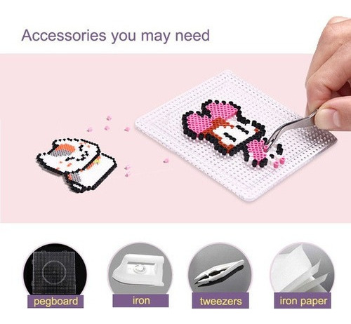 Cuentas Perler 24 Colores 5mm Hama Beads Niños Juguetes Diy