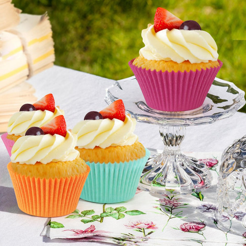 350pcs Rainbow Food Grade Oil Resistant Paper Colorful