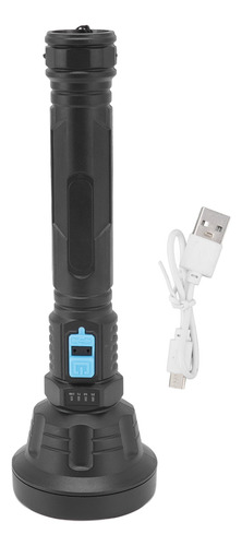 Linterna Led, Carga Usb, Pantalla De Batería De 3 Modos