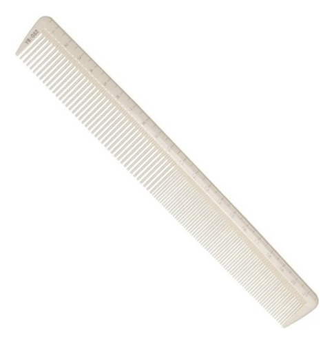 Pente Duplo Carbono Barber Pro Branco G52 C/ Barra Métrica