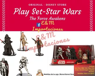 Star Wars Play Set Figurine Original Disney Store, Bb8, R2d2