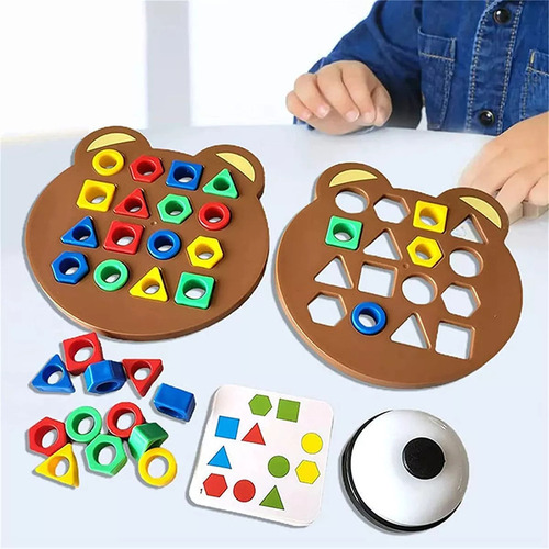 Juegos De Mesa Con Formas Geométricas Para Niños, Juguetes.