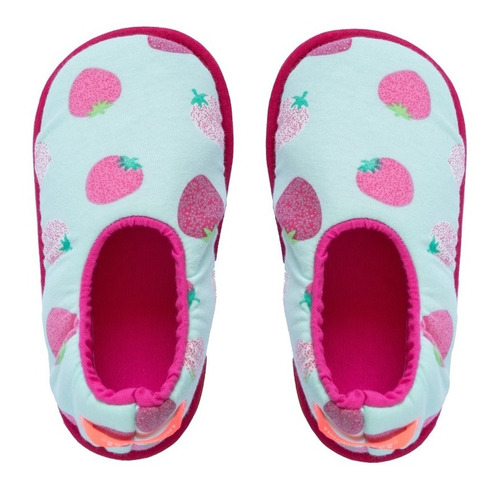 Pantuflas Floripondias Niña Nena Suela Goma Antideslizante