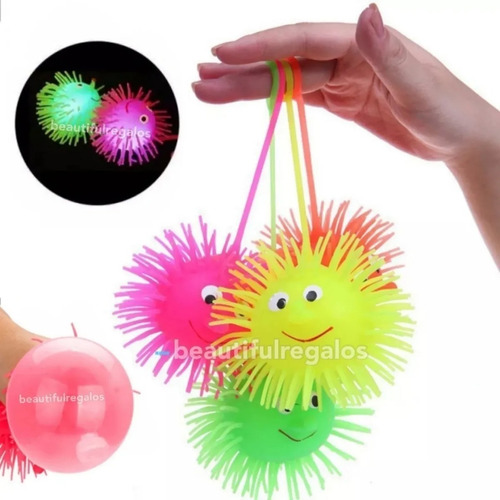 Squishy Ojos Saltarin Luminoso Puffer Ball Kawaii Colores