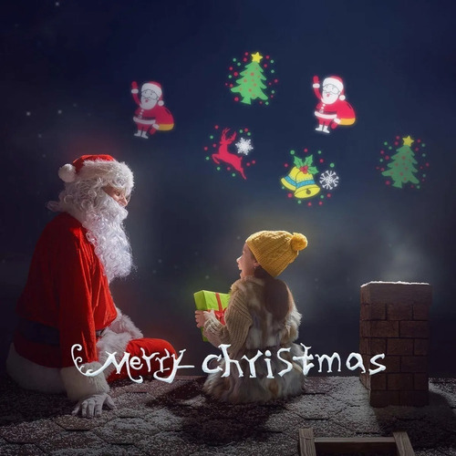 Luz De Projeção Led De Natal Hd De 16 Figuras