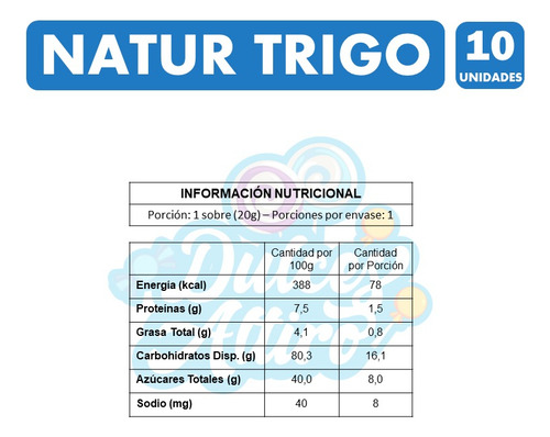 Cereal De Trigo Inflado -colación De Natur (pack Con 10 Uni)