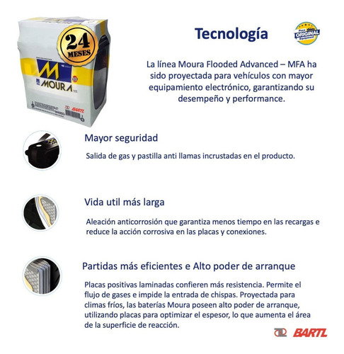 Bateria Moura 70 Amp Suzuki Maruti Garantía 24 Meses