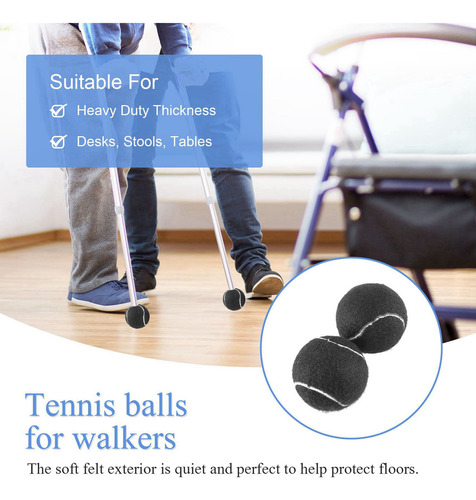Tenis Walker Precortados Para Patas De Muebles Y Suelo, 10 U