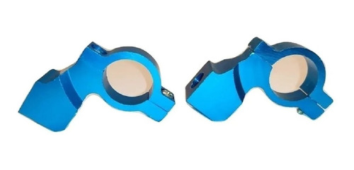 Soportes De Espejos Azul En Aluminio Rosca 10mm °-°