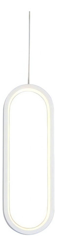 Lustre Pendente Quality Hoop 1321 Led Branco Bivolt