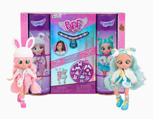 Cry Babies Bff Pack Coney Y Sydney 2 Muñecas Fashion Pelo