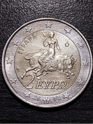 Moneda De 2 Euros De Grecia De 2002 Con Letra S