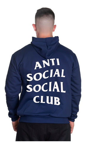 Blusa Moletom Anti Social Club Blusa De Frio Canguru Oferta
