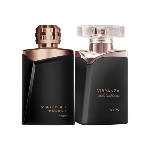 Vibranza Addict Mujer 45ml + Magnat Select Hombre 90ml Esika