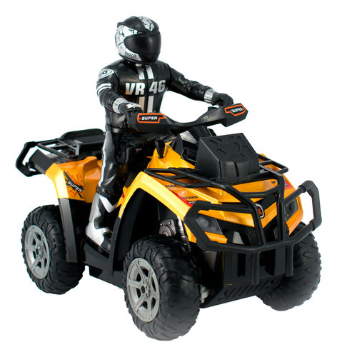 Moto Control Remoto Stunt Cross Toy Logic Color Amarillo