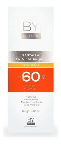 By Block Tono Claro Pantalla Protectora Fps60 Fp.uva27 60g