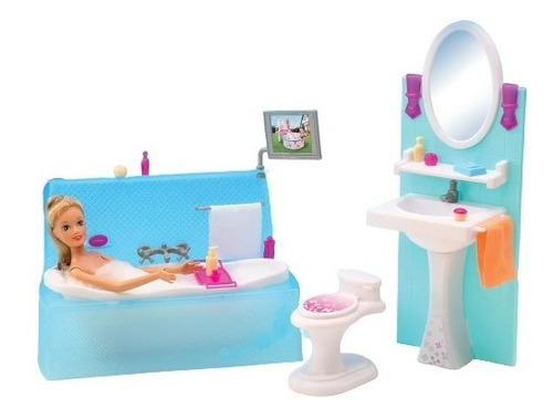 Muebles Para Muñecas - Gloria - Set Baño