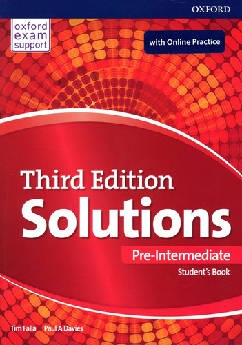 Solutions Pre Intermediate - Third Edition Student 's Book W