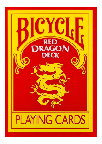 Mazo Naipes Bicycle Red Dragon - Magia Poker Coleccion