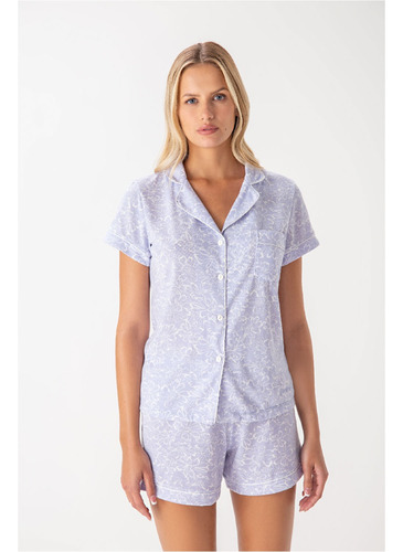 Camisero Pijama Promesse By Woman Short 15159 Orquidea