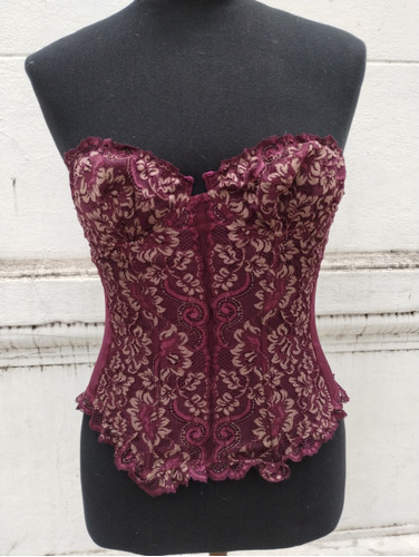 Top Corset Bordo 