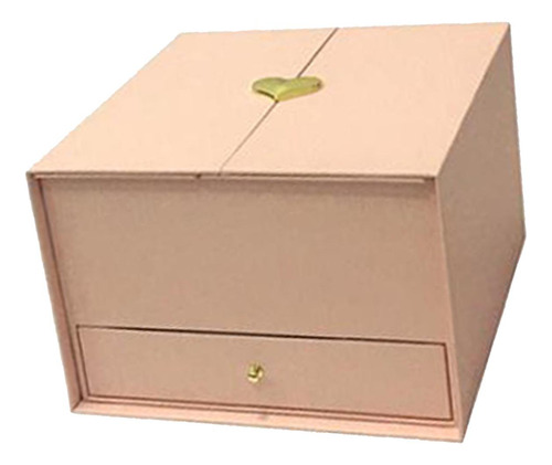 Caja De Regalo De Arreglo Floral Vacío Con Cajón Rosa