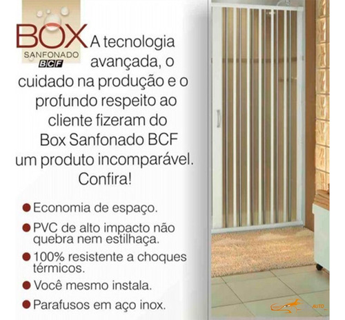 Box Sanfonado Translucido 1,00 1,85 M - Extraordinário