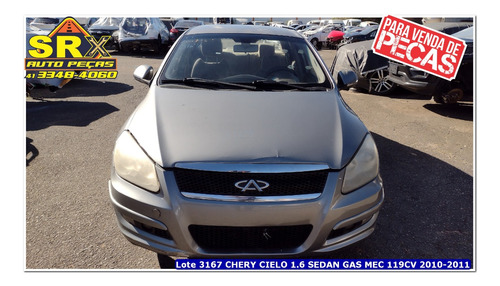 Sucata Chery Cielo 1.6 Sedan Gas Mec 119cv 2011