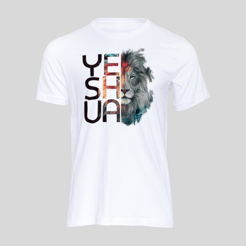 Camiseta Básica Yeshua Leão De Judá Cristão Gospel