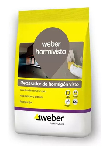 Weber Hormivisto 10 Kg Reparador De Homigon Visto Mm
