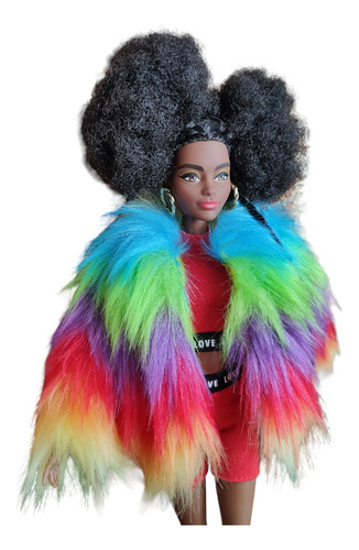 Barbie Extra Wave 1 Abrigo Arcoiris (Usado)