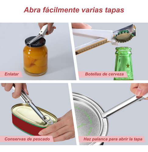Abridor De Latas Ajustável Multifuncional, Pacote Com 2,