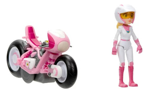 Super Mario Bros Movie Pelicula Moto Vehiculo Peach Y Figura