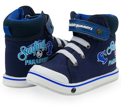 Tenis Bota Niño Bubble Gummers Moda Color Marino 12-17