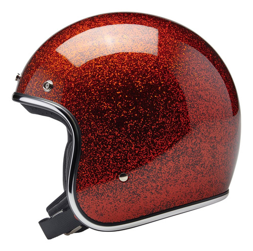 Biltwell Bonanza Rootbeer - Casco De Motocicleta Con Diseno 