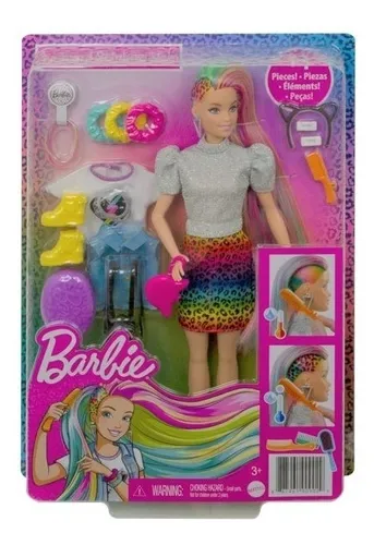 Barbie con cabello de colores new arrivals