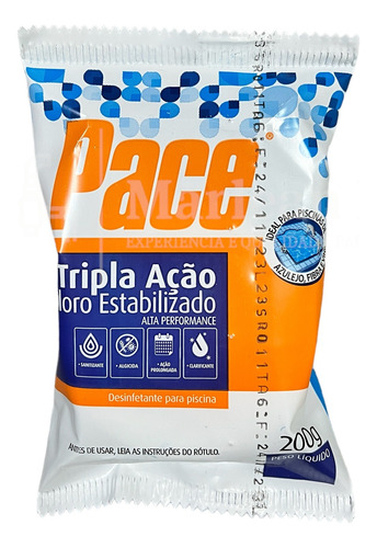 Tablete De Cloro Hth Pace Tripla Ação 200cc 1000g