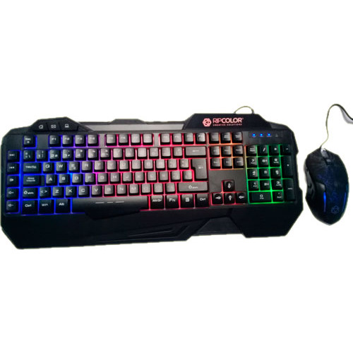 Combo Gaming Mouse Y Teclado Ripcolor Universo Binario