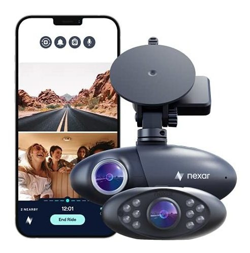 Nexar Pro Dual Dash Cam - Cámara De Seguridad Del Zdnbe