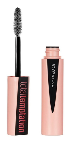 Imagen 2 de 4 de Máscara de pestañas Maybelline Total Temptation 0.27 fl oz color black