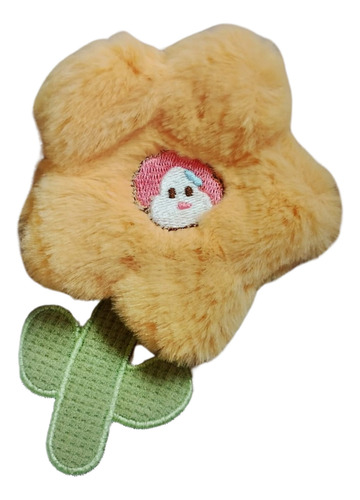 Bolsa De Agua Caliente 1 L Con Funda De Peluche Con Flor Celeste