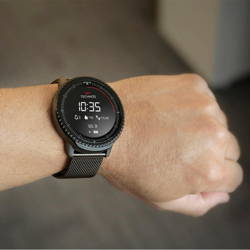 Smartwatch Technos Unissex Connect Id Preto - L5aa/1p