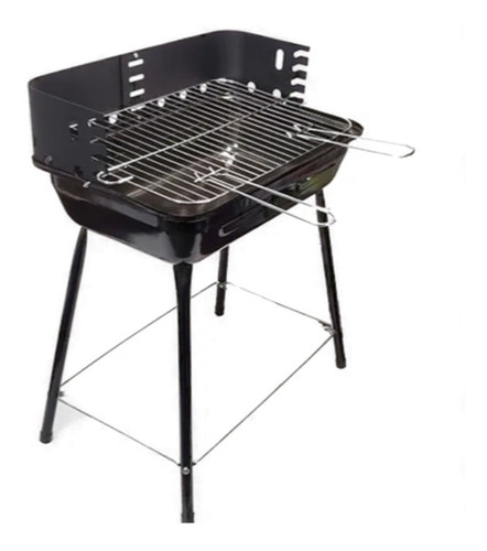 Asador Portátil De Acero Al Carbón Bbq Grill Gibson Home Color Negro