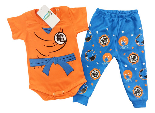 Conjunto Body Pantalon Bebe Stich Goku Winnie Naruto Batman