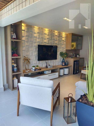 Imagem 3 de 30 de Apartamento Mobiliado Com 3 Dormitórios À Venda, 110 M² - Riviera De São Lourenço - Bertioga/sp - Ap1895