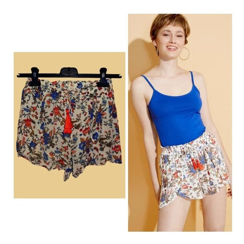 Oferta Short Chico Hollyland Tipo Manta Floreado Moda